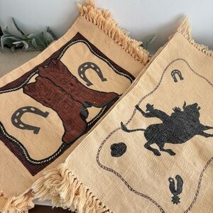 El Paso Saddle blanket placemats and mat